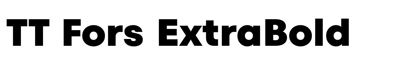 TT Fors ExtraBold